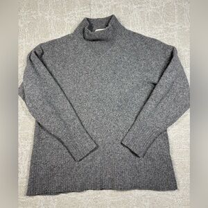 Everlane Mock-neck Gray Wool & Yak Hair Blend Minimalist Sweater Womens Size M